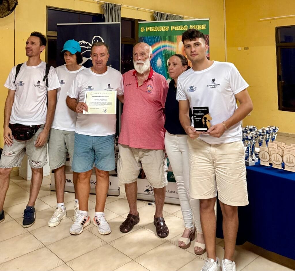 Premio equipo Adeje Chess Club